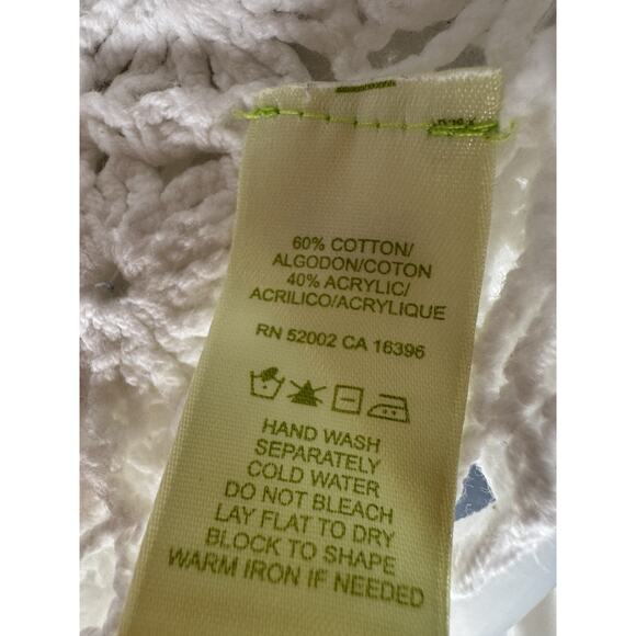 3 for $9 sigrid olsen Crichet top M - Picture 3 of 5